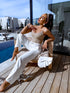 Classic, WHITE fabric pants "SEASON HIT" VS02 PRE-ORDER